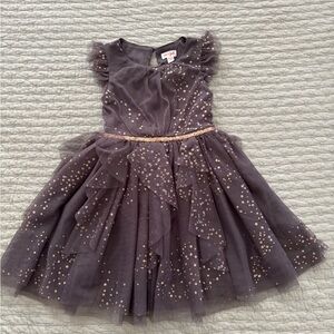 Cat & Jack Party Dress with Gold Sparkle